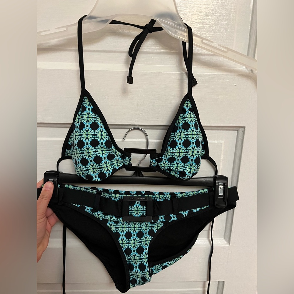 Geometric print Speedo bikini